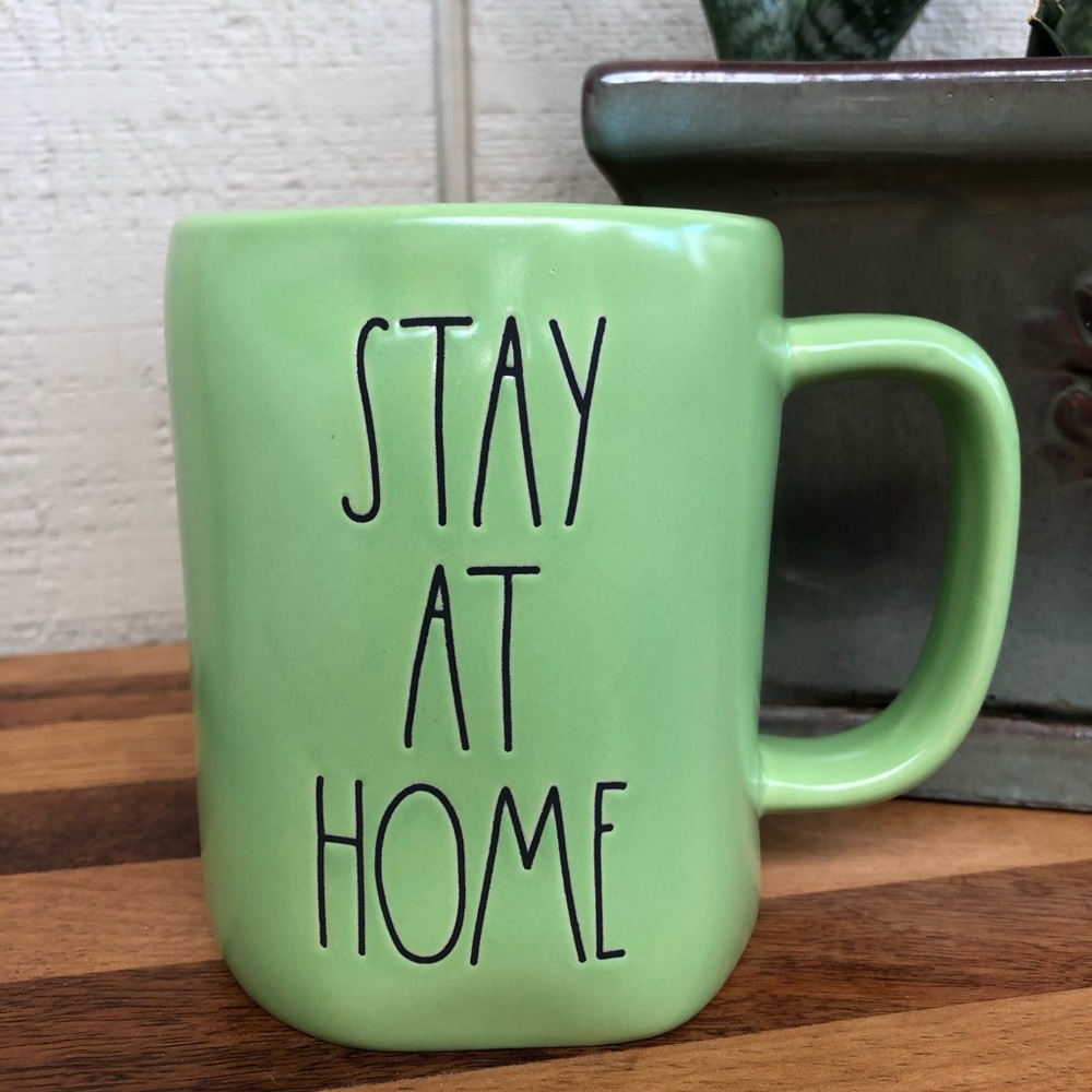 Rae Dunn STAY AT HOME PLANT MOM mug